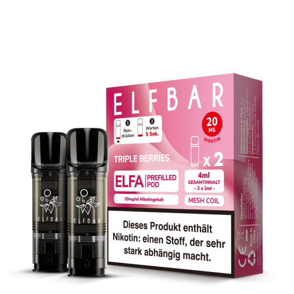 Elf Bar Elfa Pod 20mg - Triple Berries (2 Stück Pro Packung)