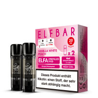 Elf Bar Elfa Pod 20mg - Vanilla White Peach (2 Stück...