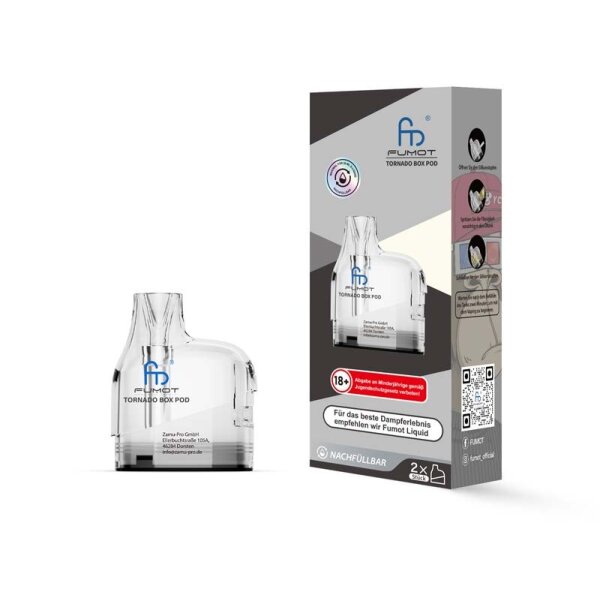 RandM Tornado Digital Box 12000 - 10ml Leerpod - 0,9 Ohm (2er Pack)