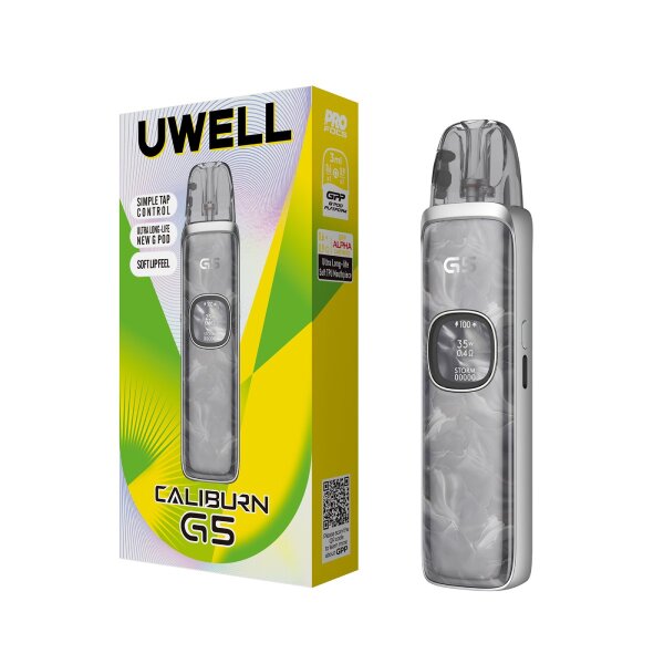 Uwell Caliburn G5 Pod Kit - Silver Marble